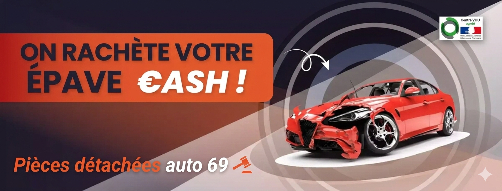 Épave automobile — Centre VHU Agréé Vendargues Montpellier